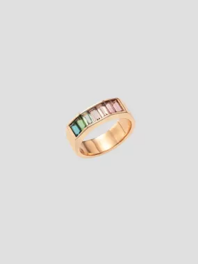 14K Rose Gold Otto Ranibow Pinky Ring