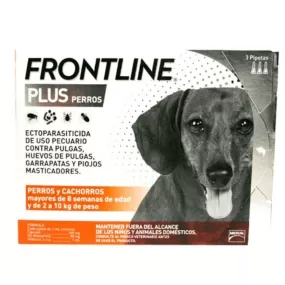 Caja De 3 Pipetas Frontline Plus Para Perro