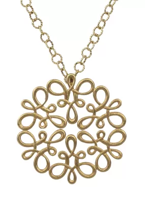 Carla Amorim 18K Yellow Gold Scroll Pendant