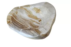 Soft Fawn Petrified Wood Bowl